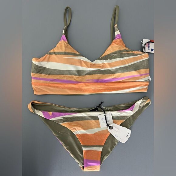 020 PrAna Willow Reversible Top & Gemma Reversible Bottom Bikini Set Multicolor - Picture 3 of 9